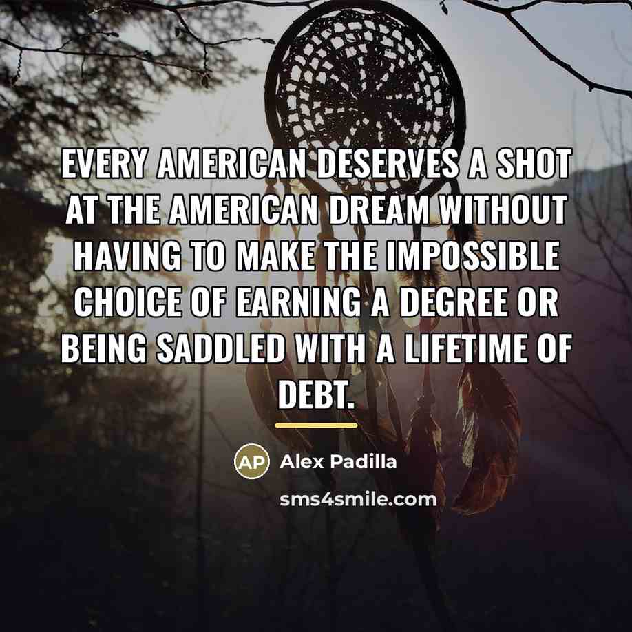 “Every American deserves a shot at the American dream without…” quote by Alex Padilla