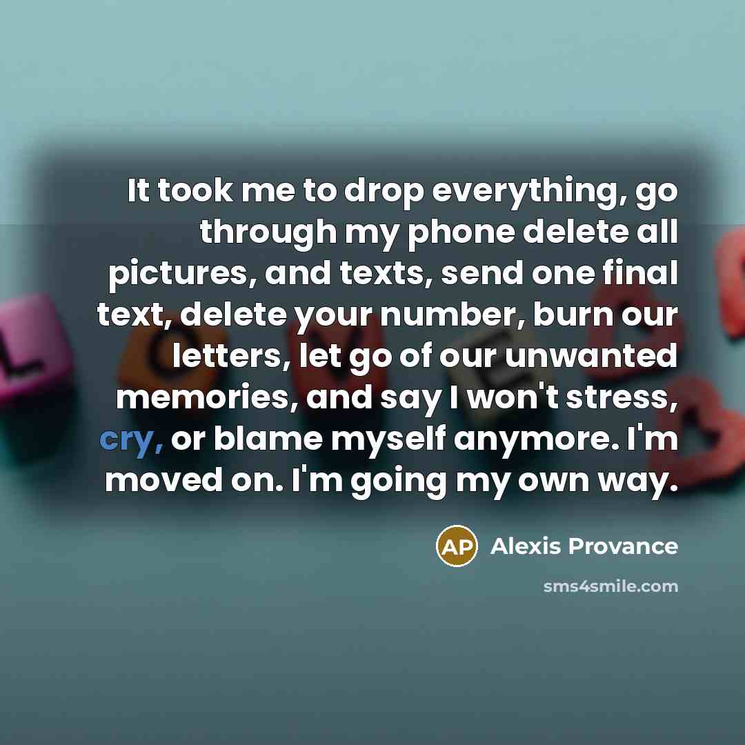 “It took me to drop everything, go through my phone…” quote by Alexis Provance