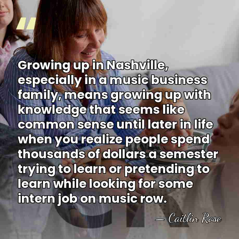 Growing up in Nashville, especially in a music business family, means growing&hellip; - Caitlin Rose