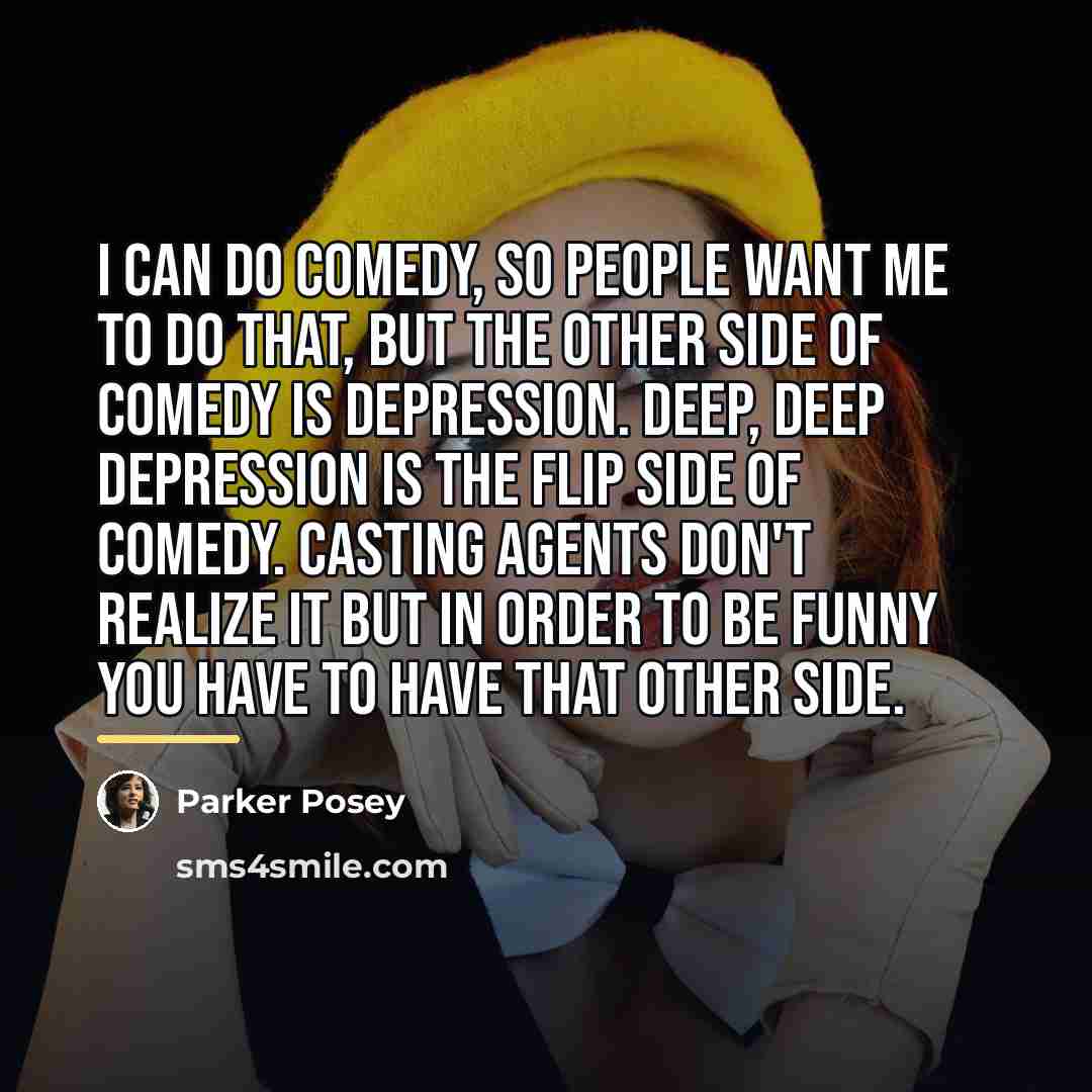 “I can do comedy, so people want me to do…” quote by Parker Posey