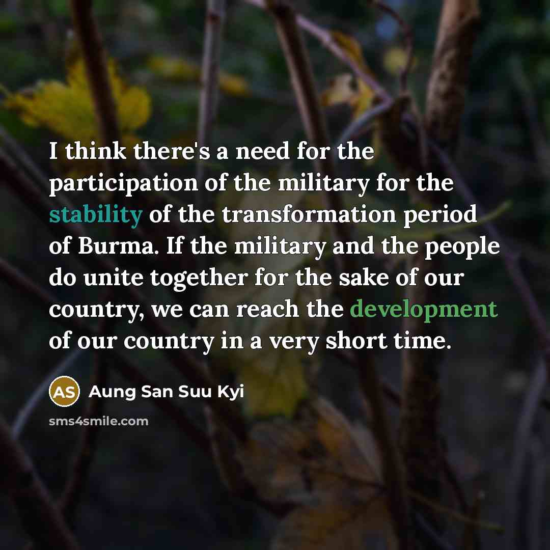 “I think there's a need for the participation of the…” quote by Aung San Suu Kyi
