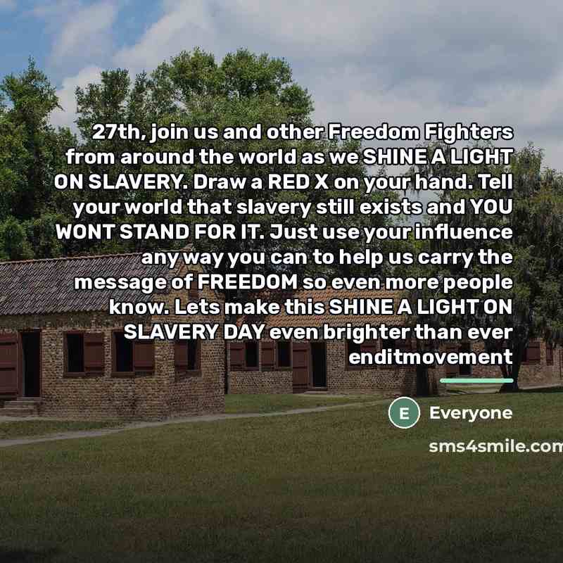 “27th, join us and other Freedom Fighters from around the…” quote by Everyone