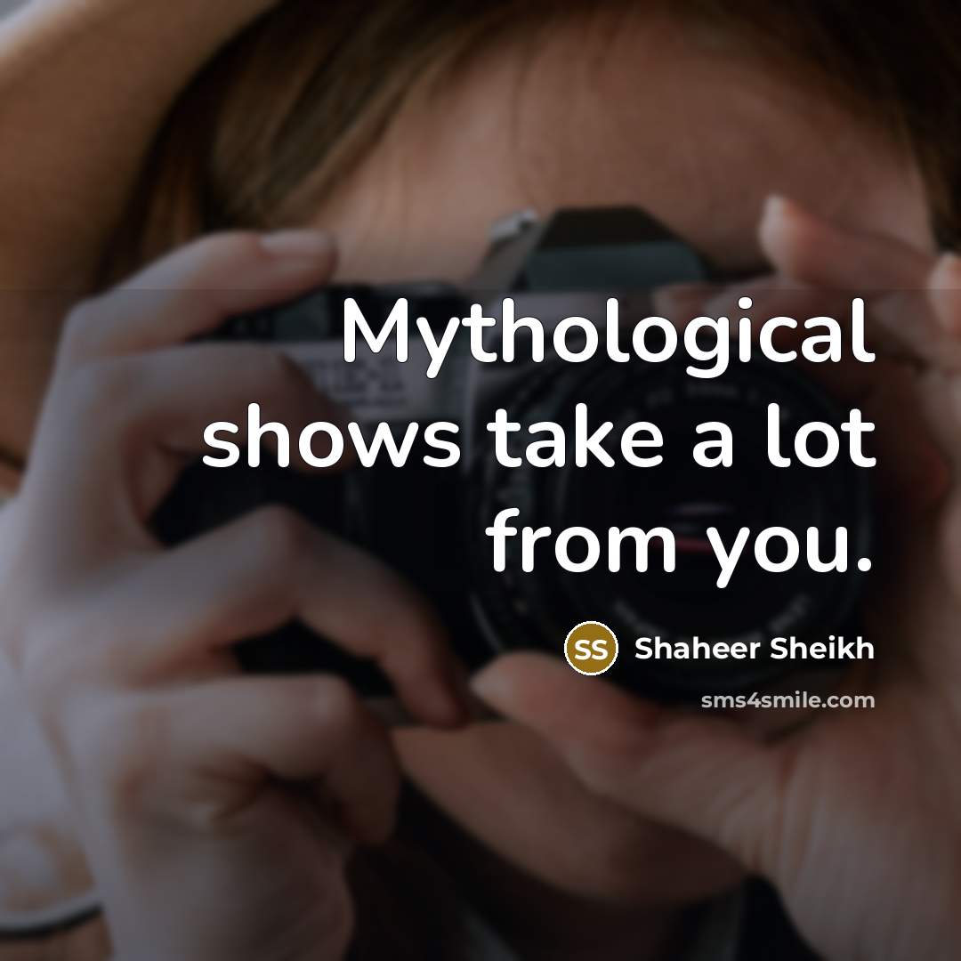 “Mythological shows take a lot from you.…” quote by Shaheer Sheikh
