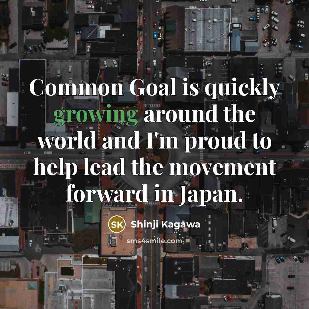 “Common Goal is quickly growing around the world and I'm…” quote by Shinji Kagawa
