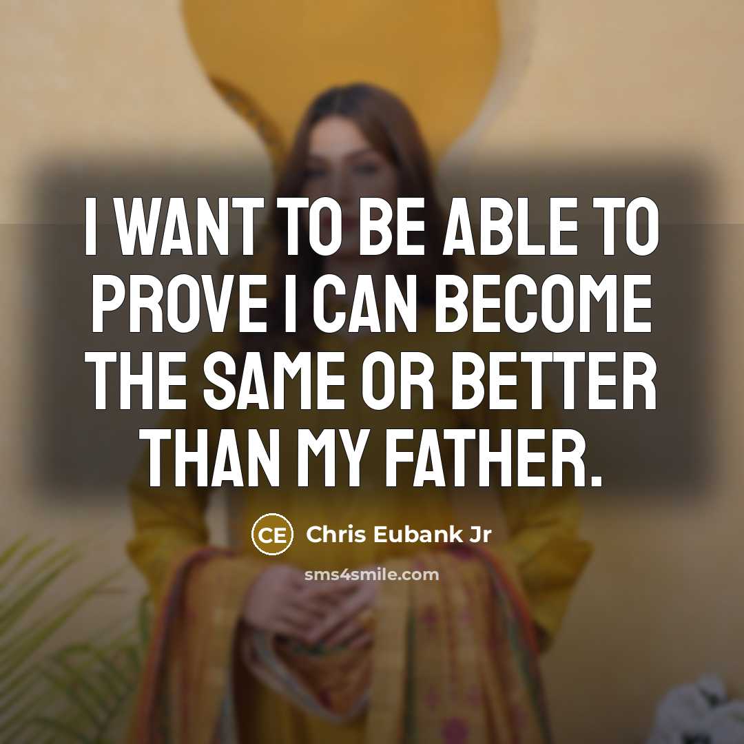 “I want to be able to prove I can become…” quote by Chris Eubank Jr