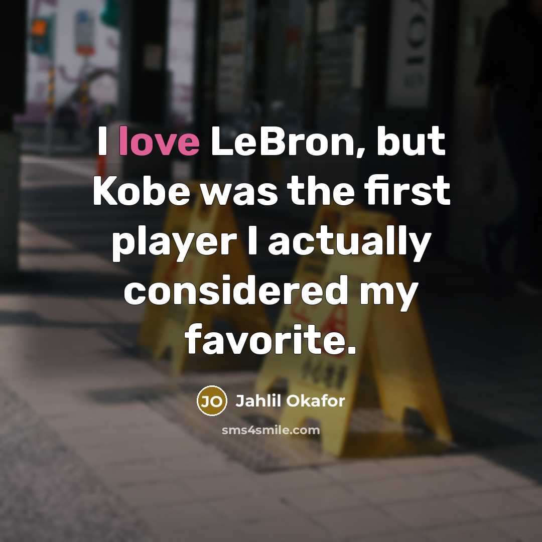 “I love LeBron, but Kobe was the first player I…” quote by Jahlil Okafor