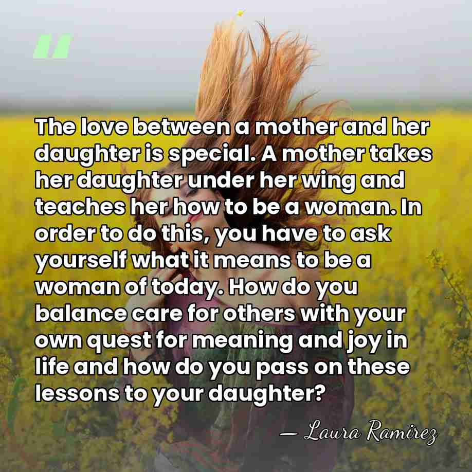 The love between a mother and her daughter is special. A mother&hellip; - Laura Ramirez