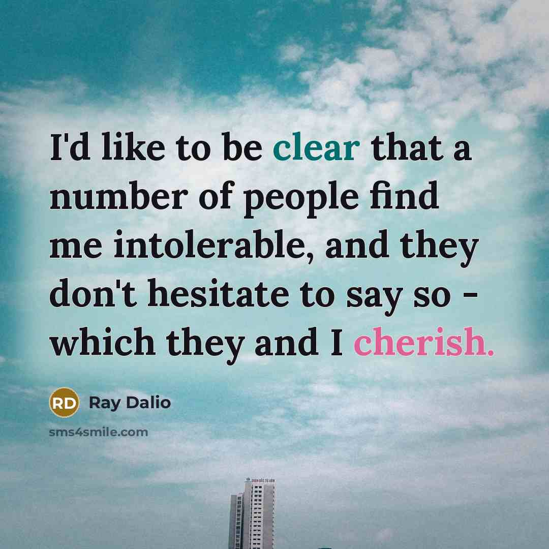 “I'd like to be clear that a number of people…” quote by Ray Dalio