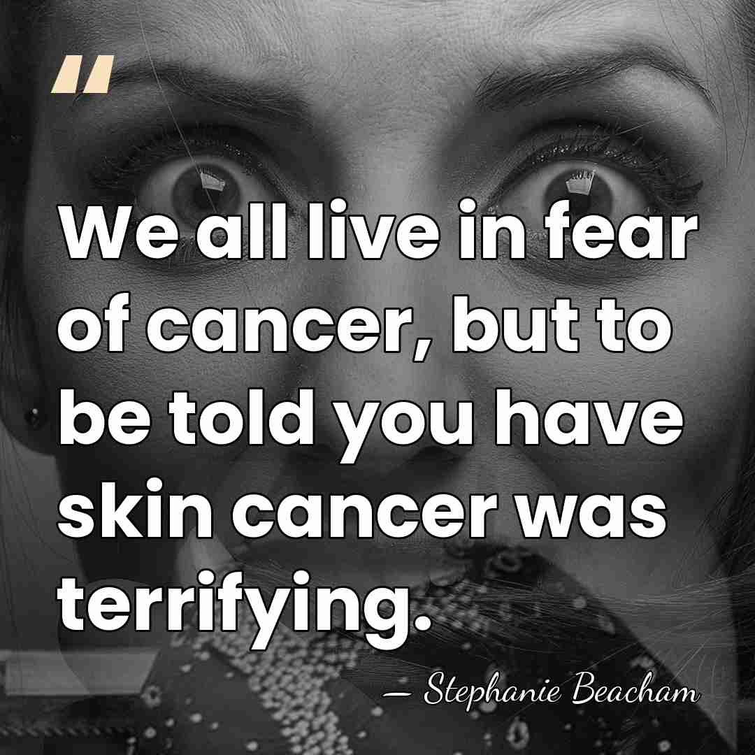 We all live in fear of cancer, but to be told you&hellip; - Stephanie Beacham