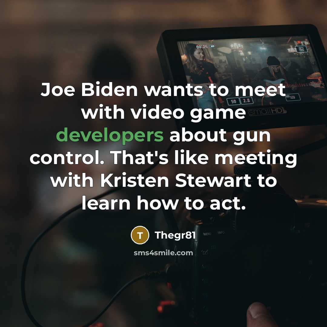 “Joe Biden wants to meet with video game developers about…” quote by Thegr81
