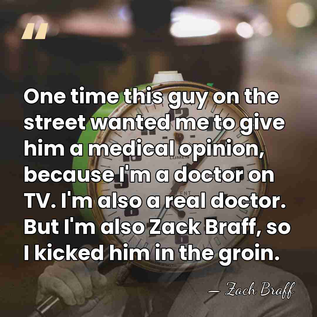 One time this guy on the street wanted me to give him&hellip; - Zach Braff