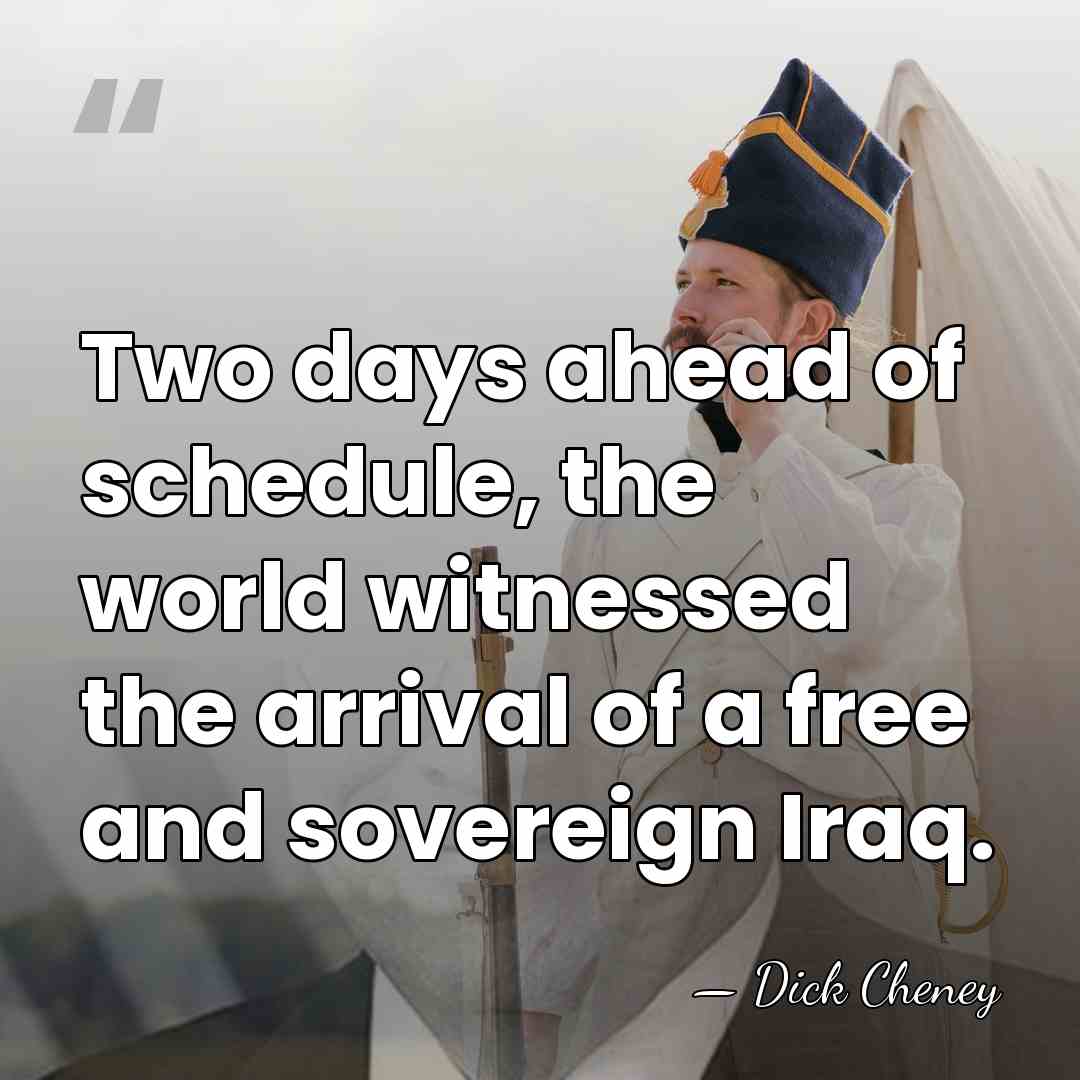 Two days ahead of schedule, the world witnessed the arrival of a&hellip; - Dick Cheney