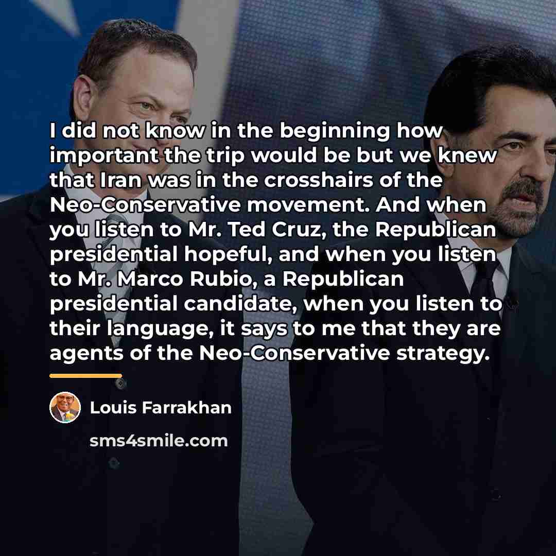 “I did not know in the beginning how important the…” quote by Louis Farrakhan