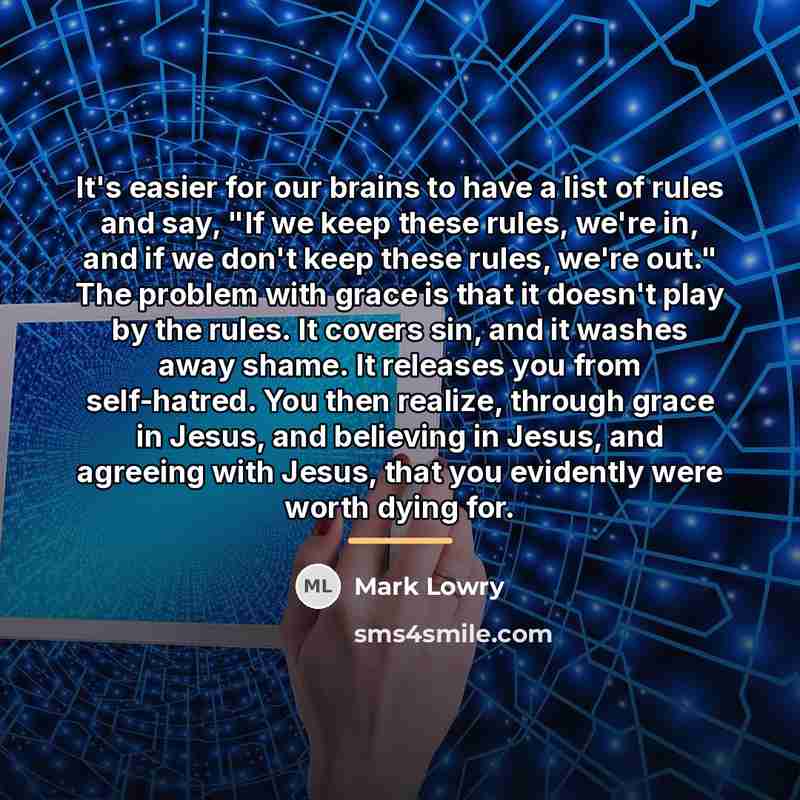 “It's easier for our brains to have a list of…” quote by Mark Lowry