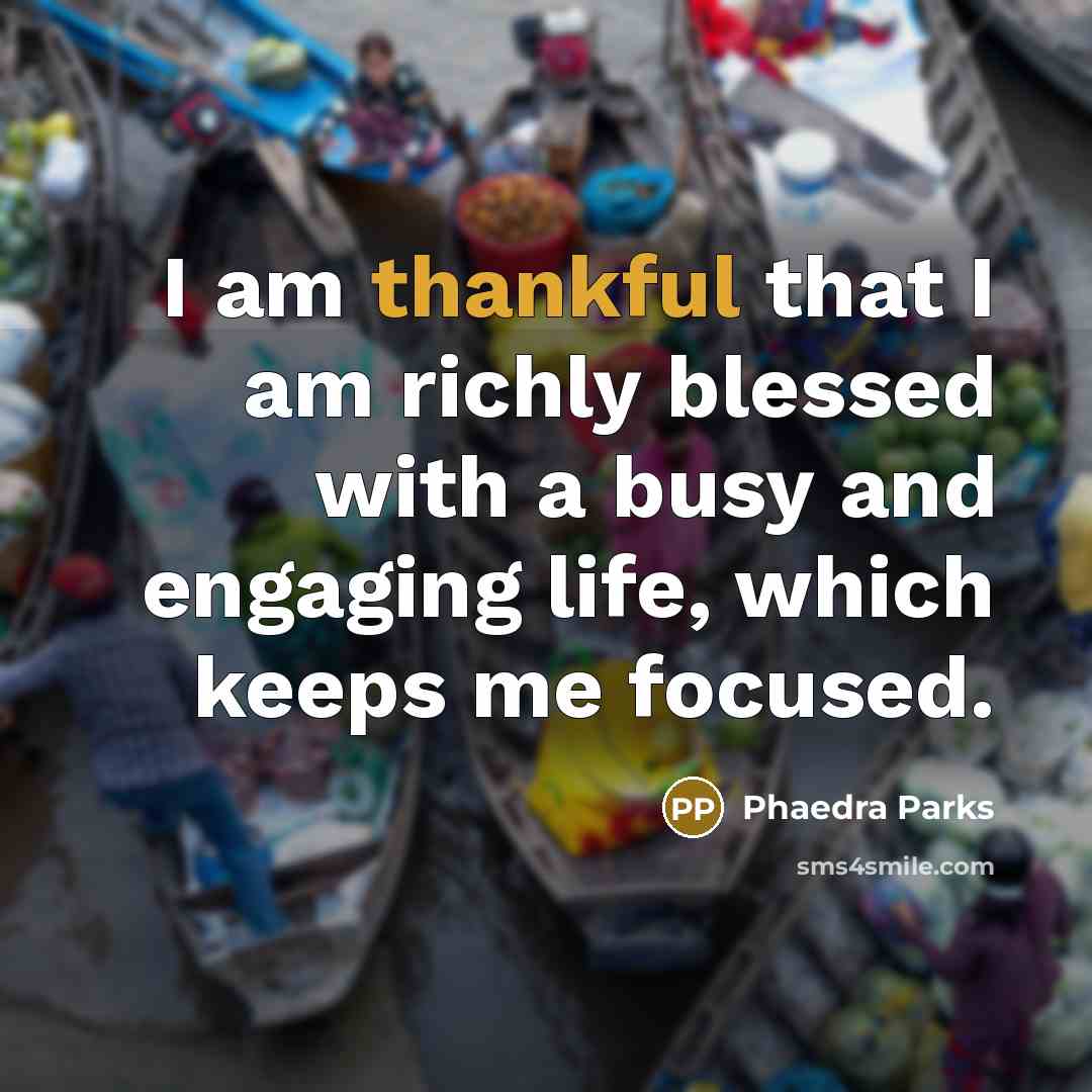 “I am thankful that I am richly blessed with a…” quote by Phaedra Parks