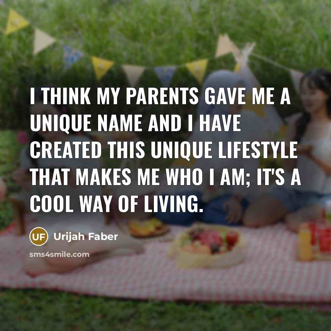 “I think my parents gave me a unique name and…” quote by Urijah Faber