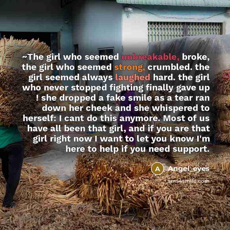 “~The girl who seemed unbreakable, broke, the girl who seemed…” quote by Angel_eyes
