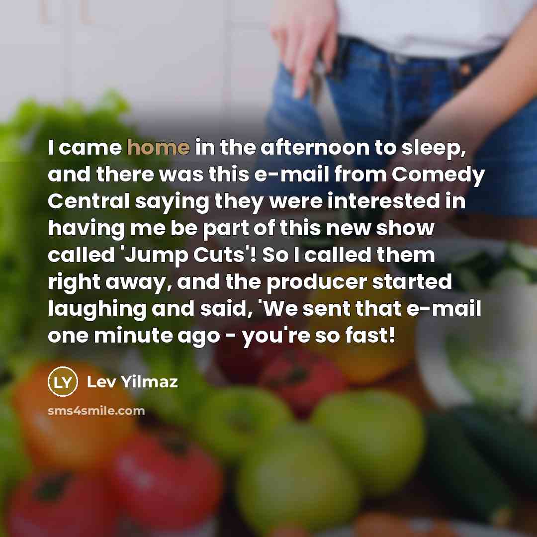 “I came home in the afternoon to sleep, and there…” quote by Lev Yilmaz