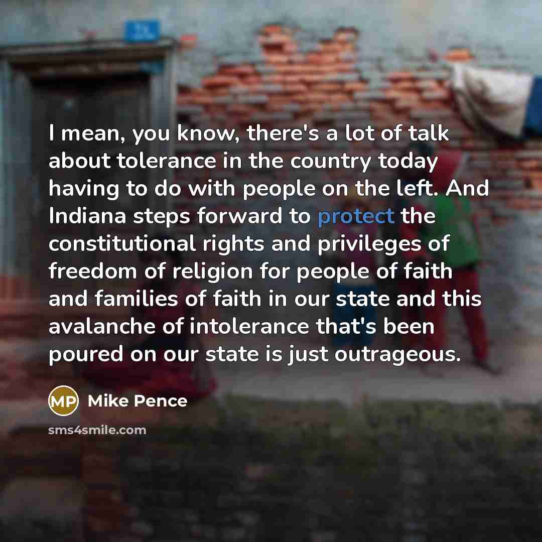 “I mean, you know, there's a lot of talk about…” quote by Mike Pence