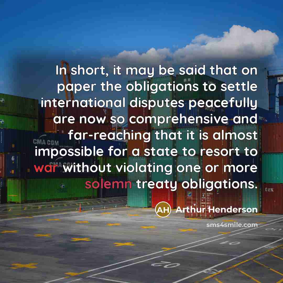 “In short, it may be said that on paper the…” quote by Arthur Henderson