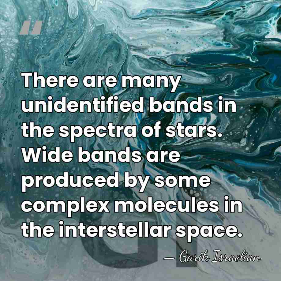 There are many unidentified bands in the spectra of stars. Wide bands&hellip; - Garik Israelian