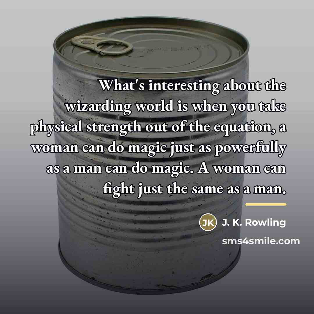 “What's interesting about the wizarding world is when you take…” quote by J. K. Rowling