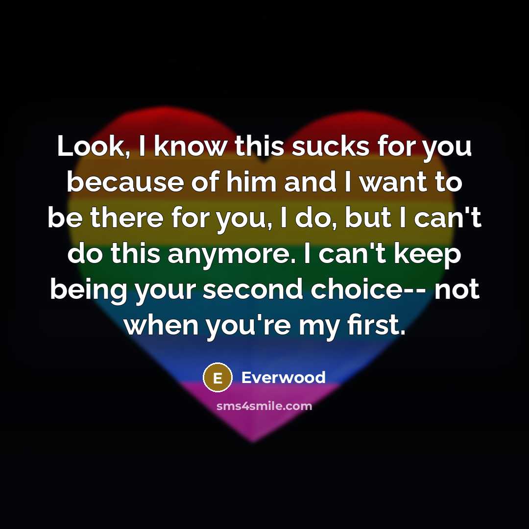 “Look, I know this sucks for you because of him…” quote by Everwood