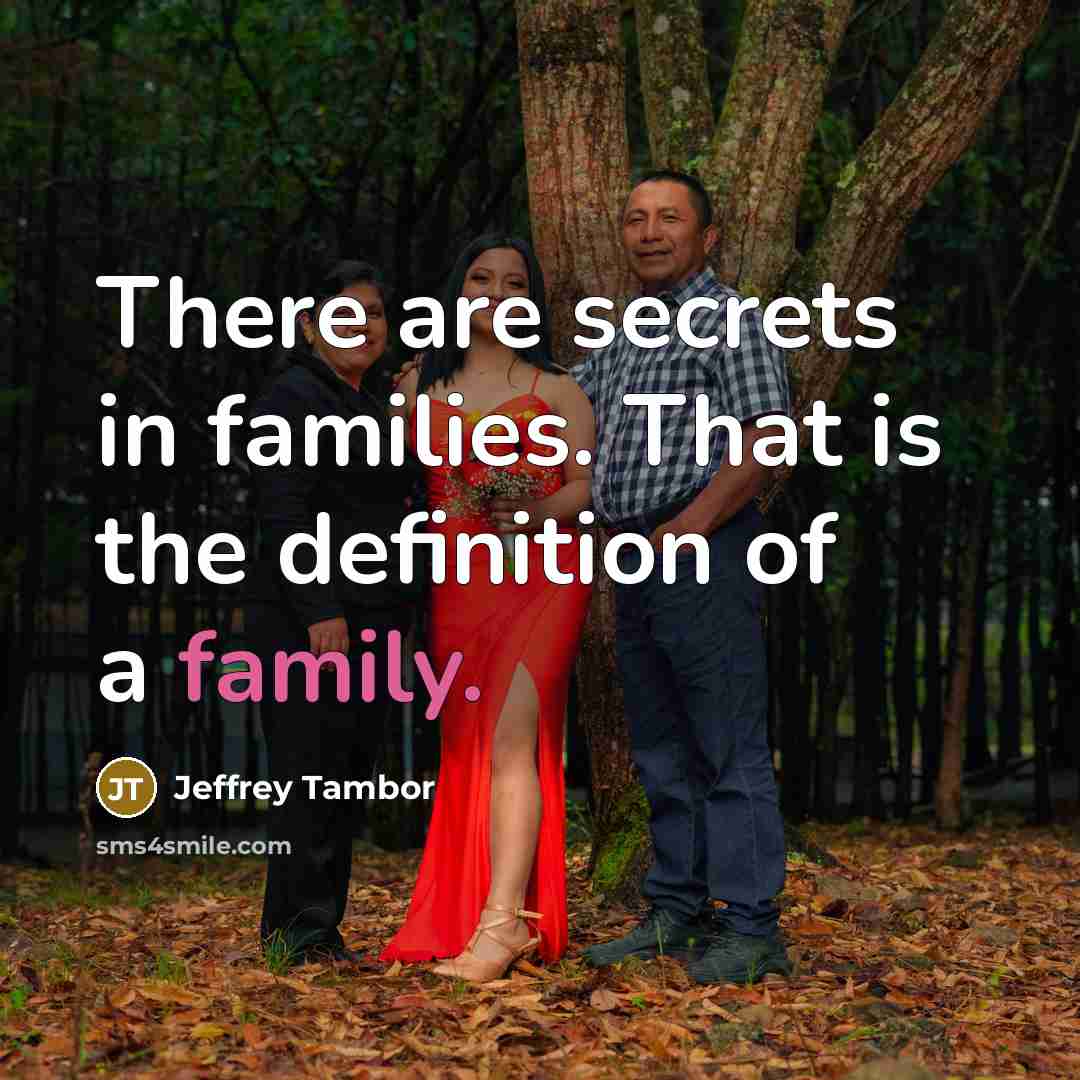 “There are secrets in families. That is the definition of…” quote by Jeffrey Tambor