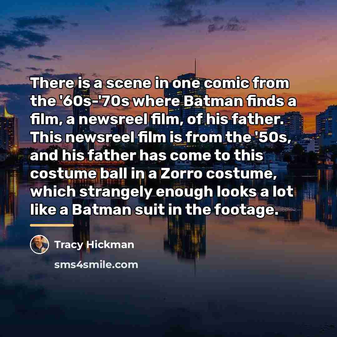 “There is a scene in one comic from the '60s-'70s…” quote by Tracy Hickman
