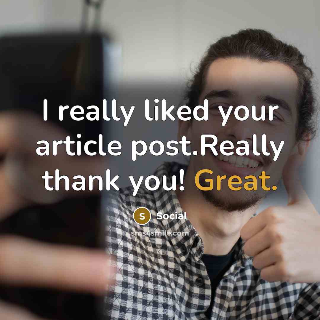 “I really liked your article post.Really thank you! Great.” quote by Social