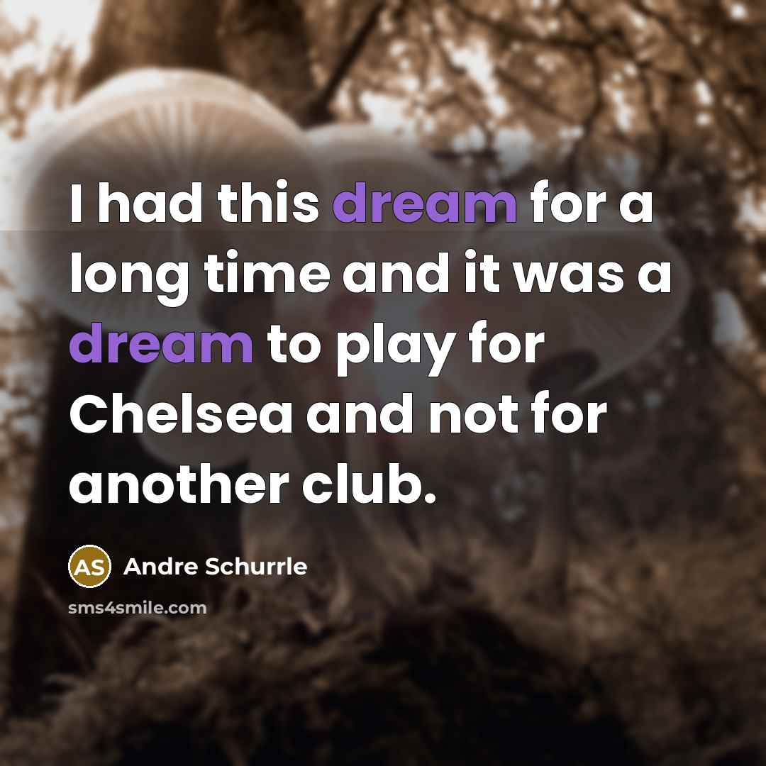 “I had this dream for a long time and it…” quote by Andre Schurrle