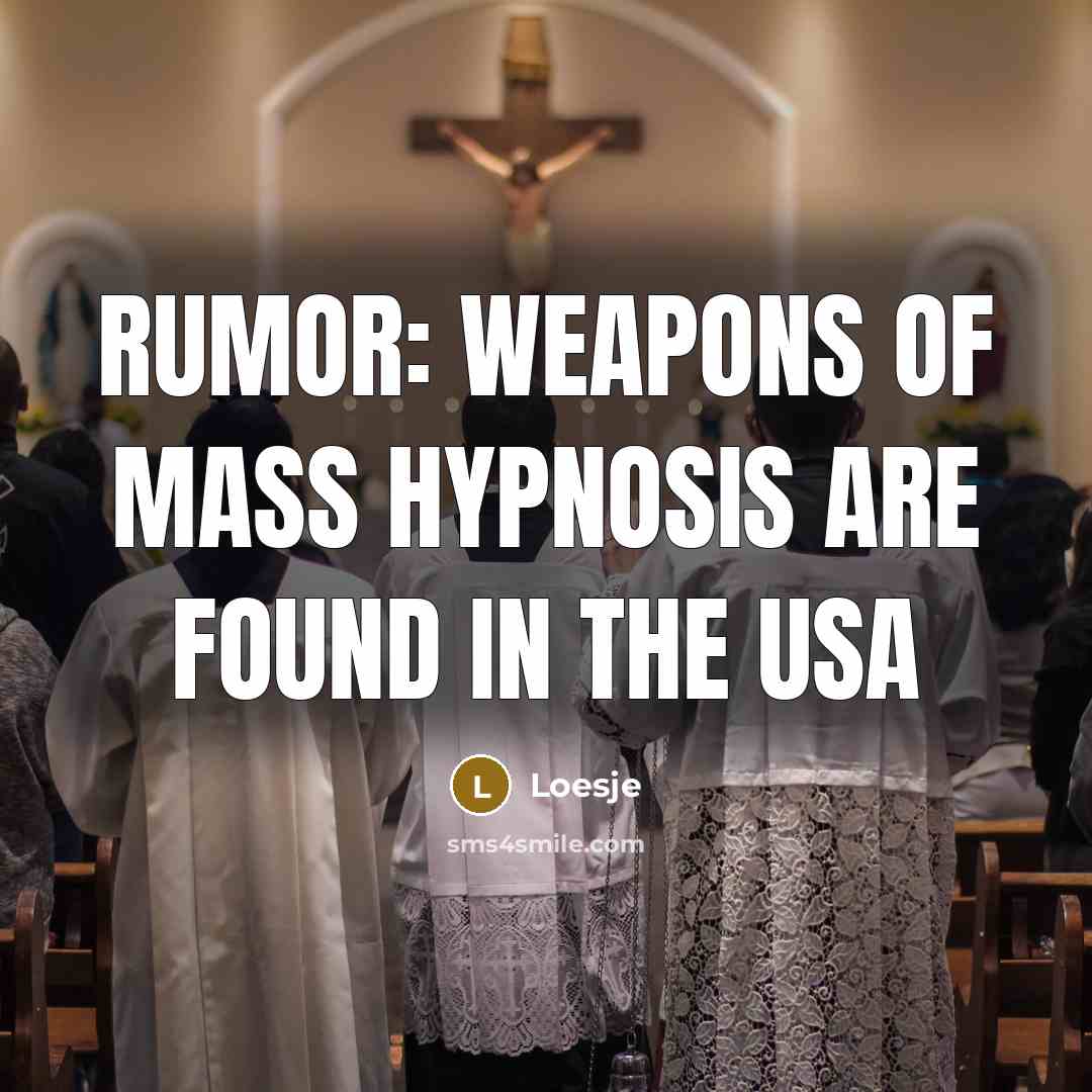 “Rumor: Weapons of mass hypnosis are found in the USA…” quote by Loesje