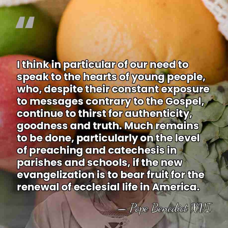 I think in particular of our need to speak to the hearts&hellip; - Pope Benedict XVI