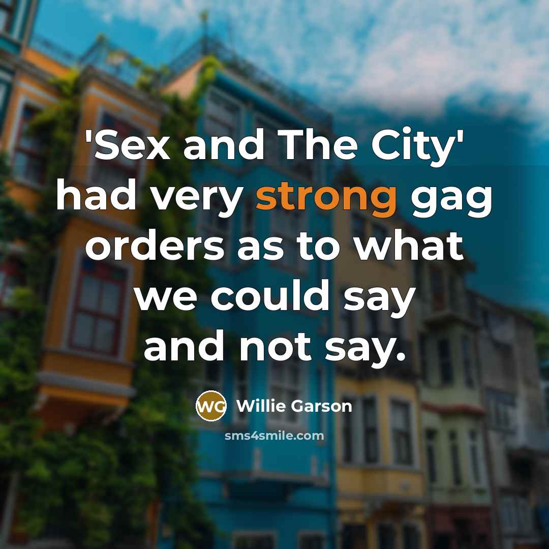 “'Sex and The City' had very strong gag orders as…” quote by Willie Garson
