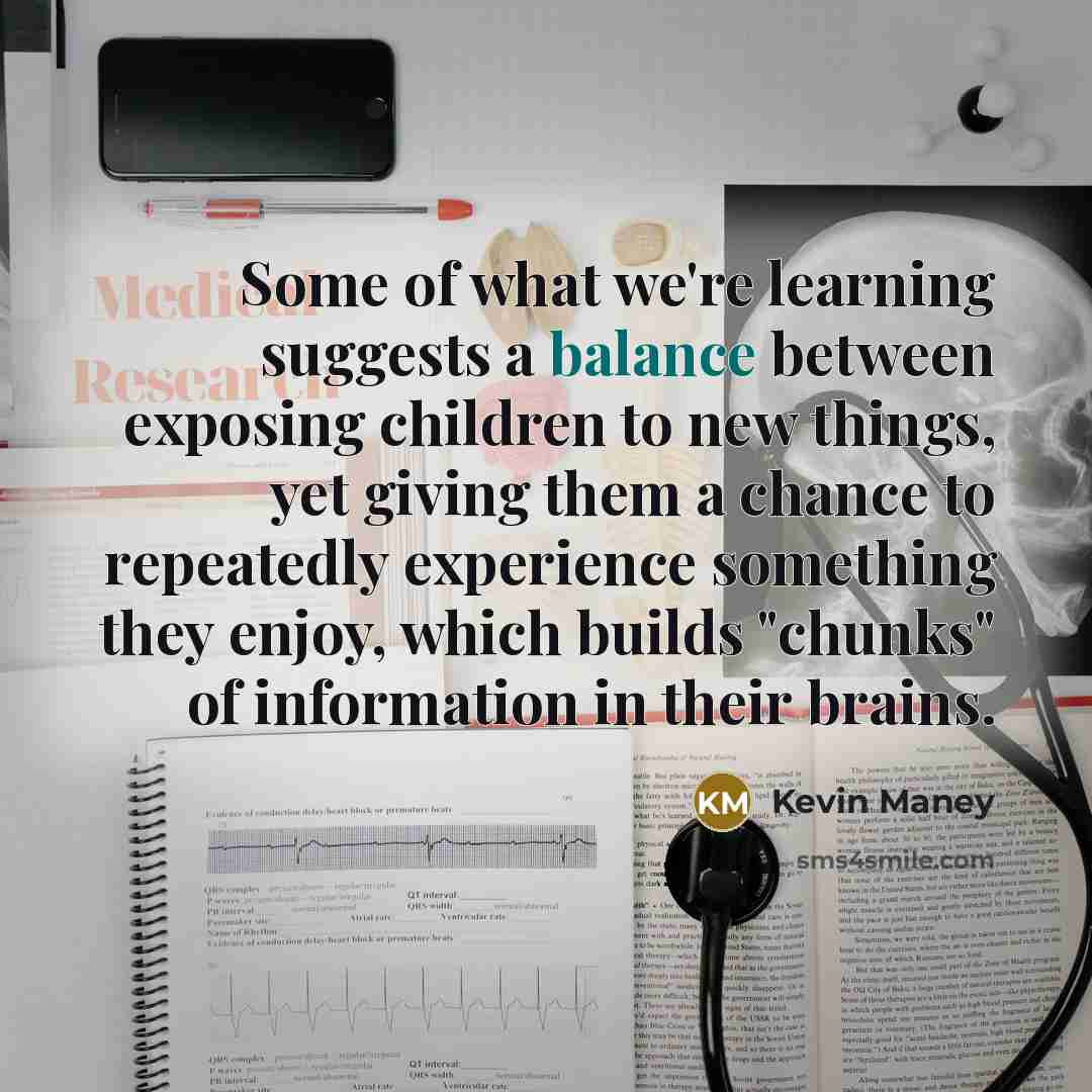 “Some of what we're learning suggests a balance between exposing…” quote by Kevin Maney