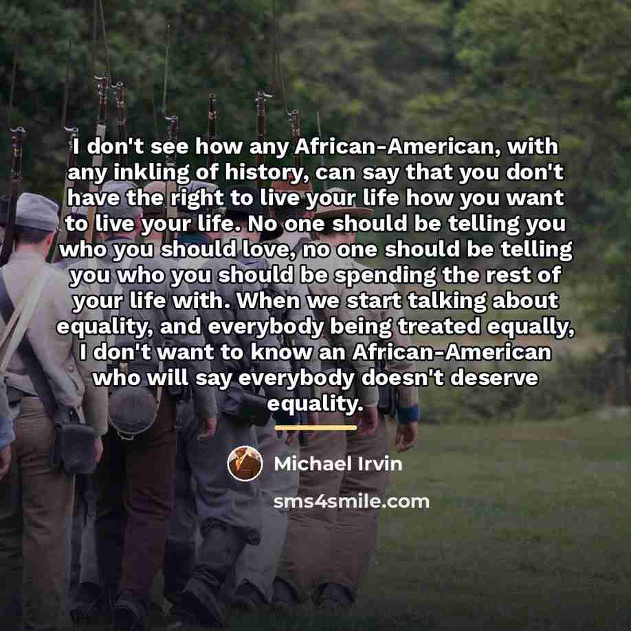 “I don't see how any African-American, with any inkling of…” quote by Michael Irvin