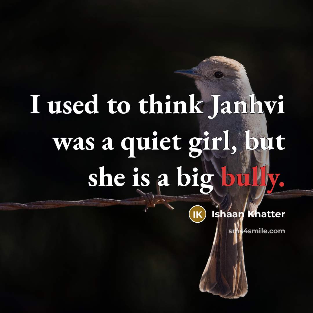 “I used to think Janhvi was a quiet girl, but…” quote by Ishaan Khatter