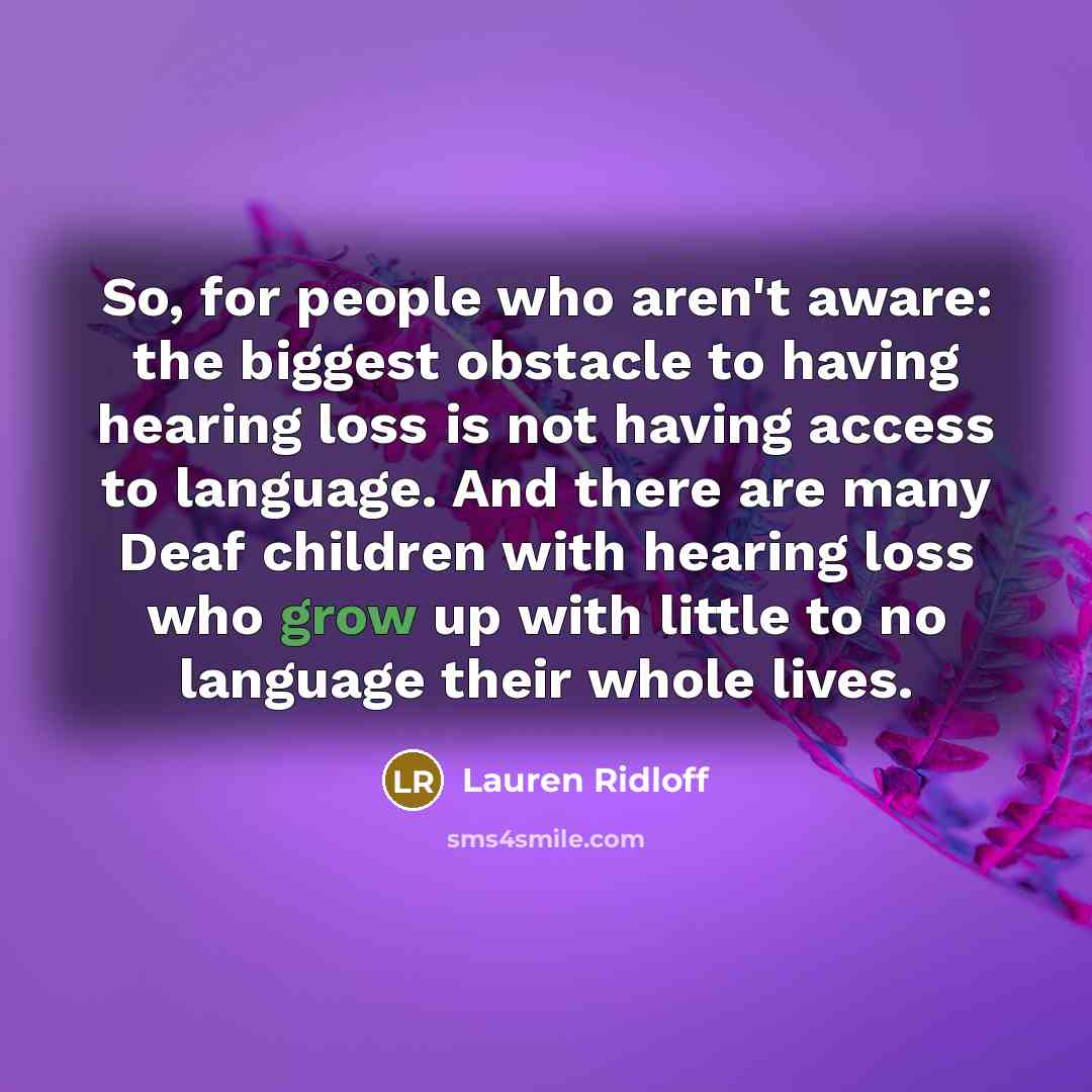 “So, for people who aren't aware: the biggest obstacle to…” quote by Lauren Ridloff
