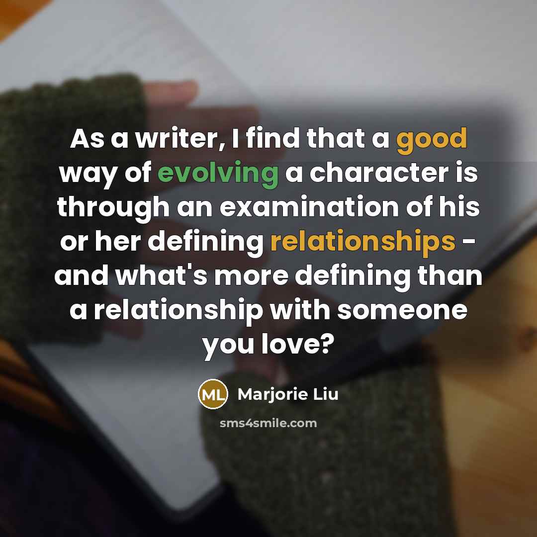 “As a writer, I find that a good way of…” quote by Marjorie Liu