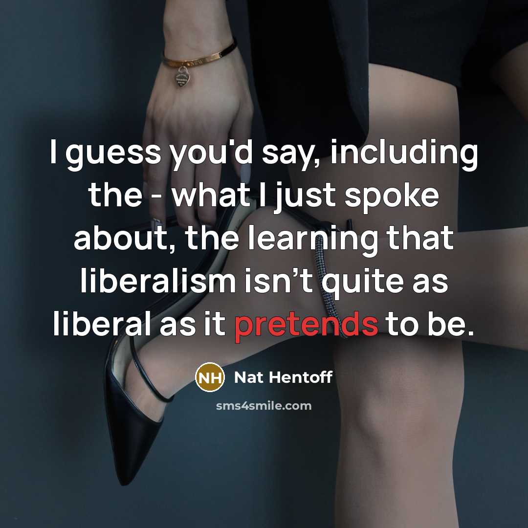 “I guess you'd say, including the - what I just…” quote by Nat Hentoff