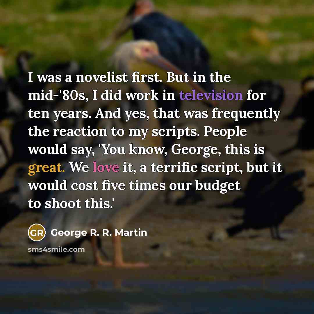 “I was a novelist first. But in the mid-'80s, I…” quote by George R. R. Martin