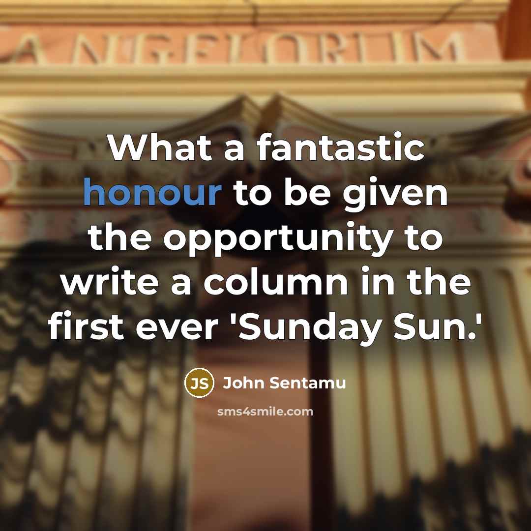 “What a fantastic honour to be given the opportunity to…” quote by John Sentamu