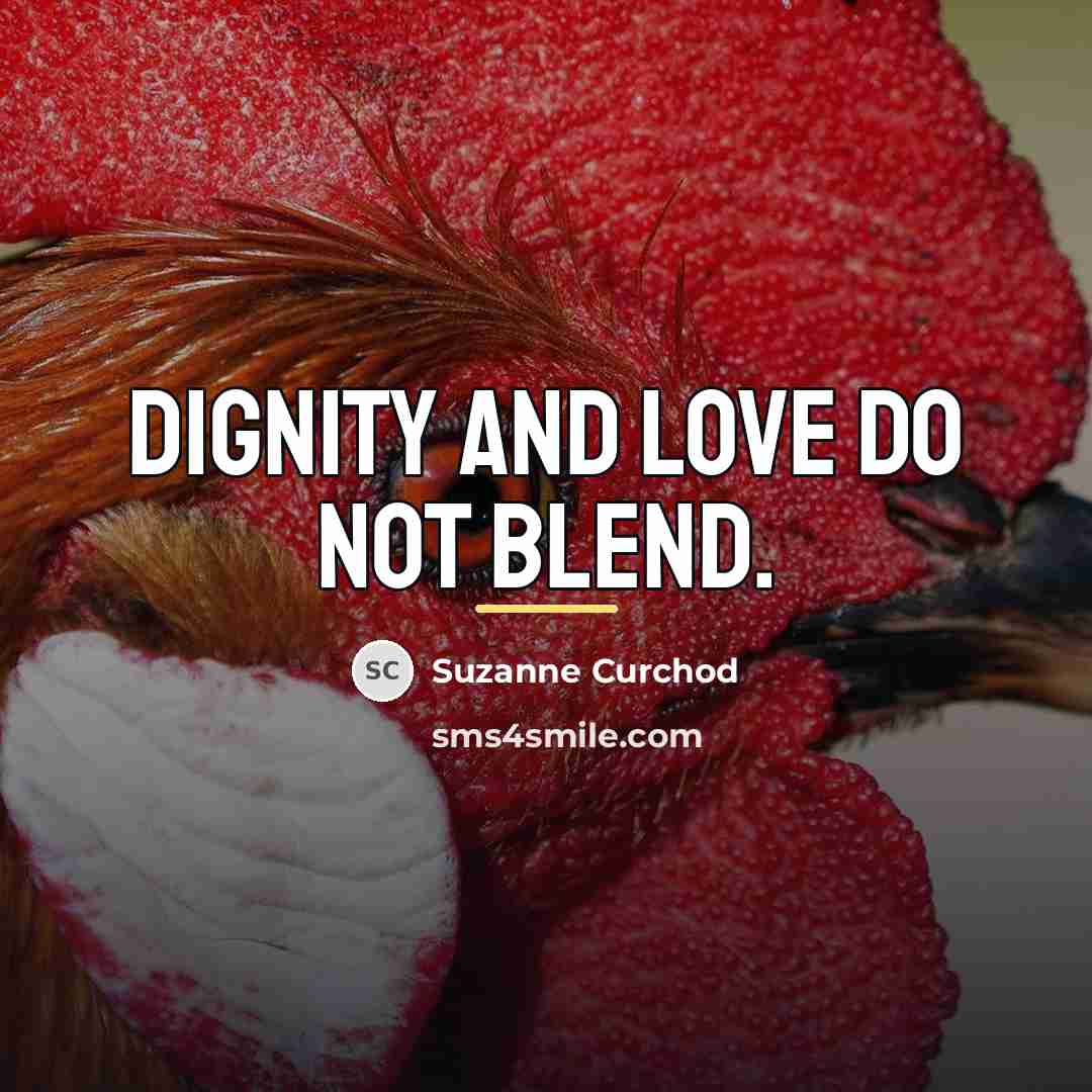 “Dignity and love do not blend.…” quote by Suzanne Curchod