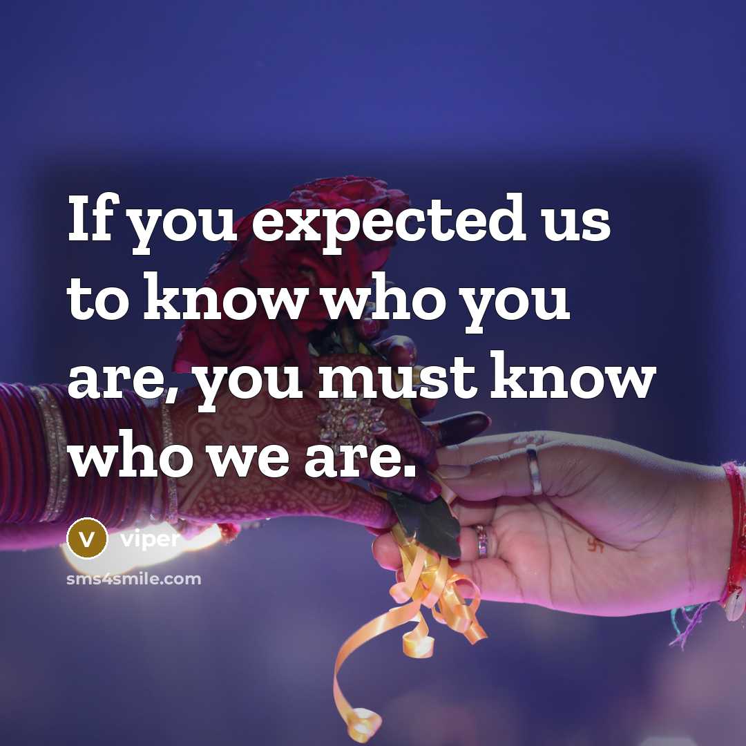 “If you expected us to know who you are, you…” quote by Viper