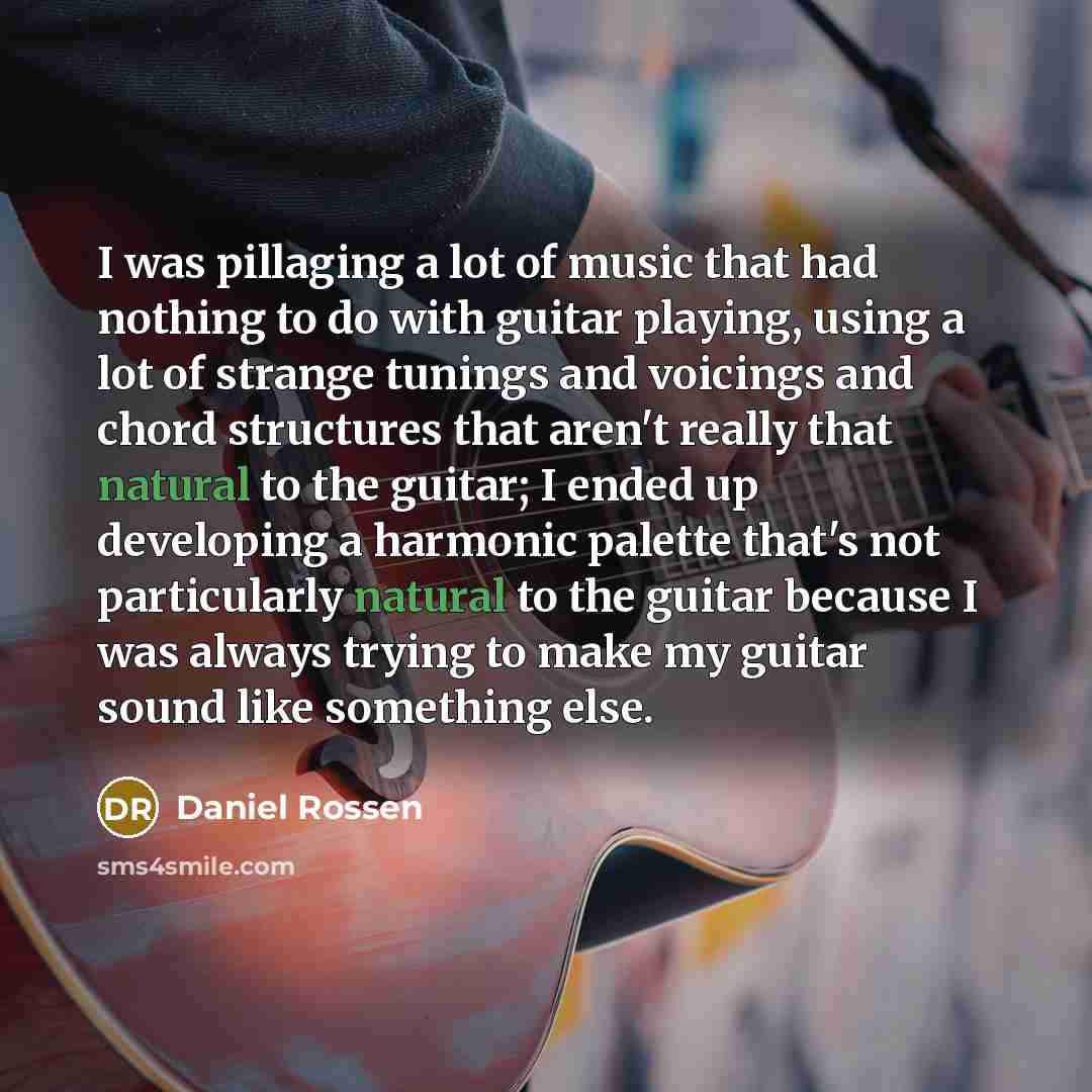 “I was pillaging a lot of music that had nothing…” quote by Daniel Rossen