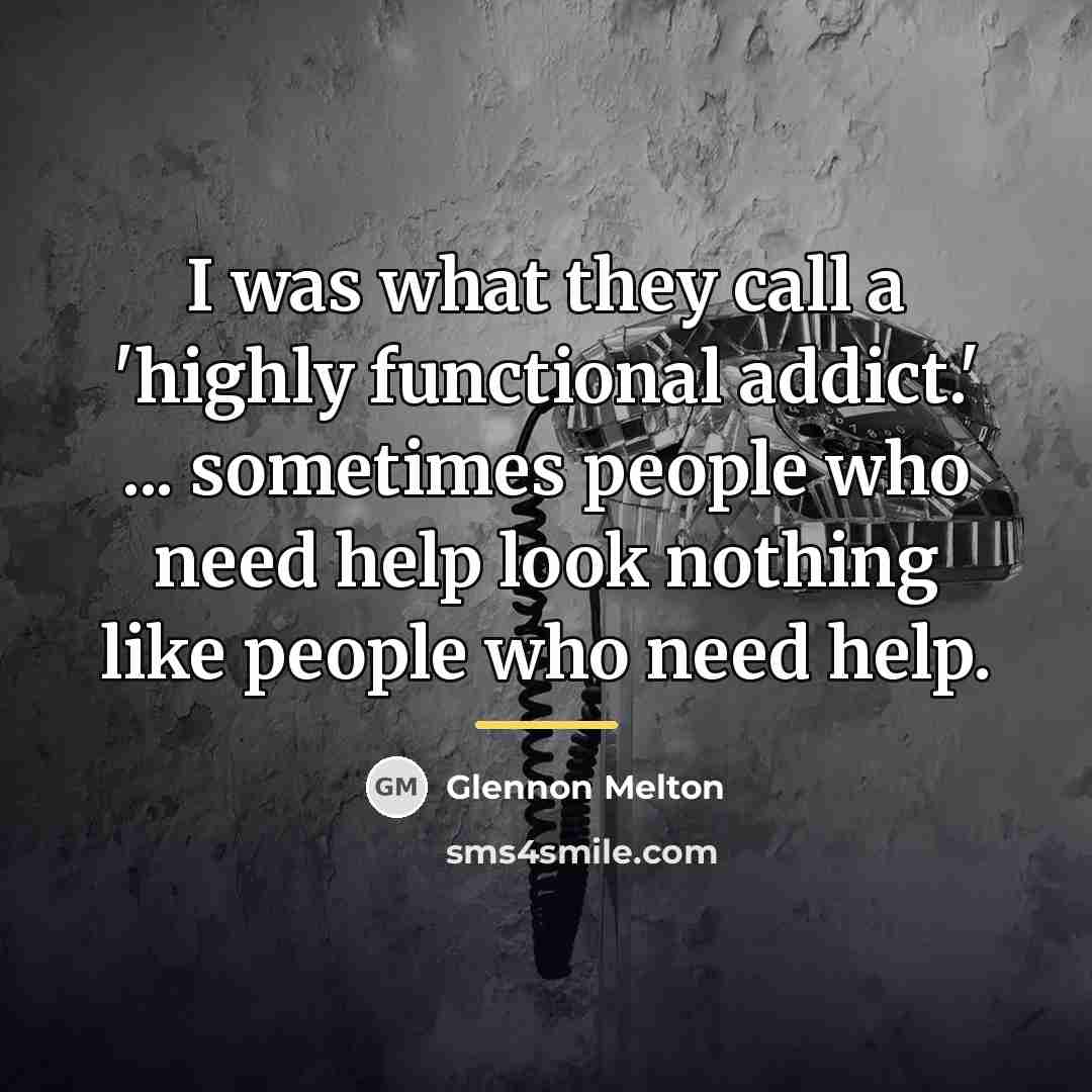 “I was what they call a 'highly functional addict.' ...…” quote by Glennon Melton