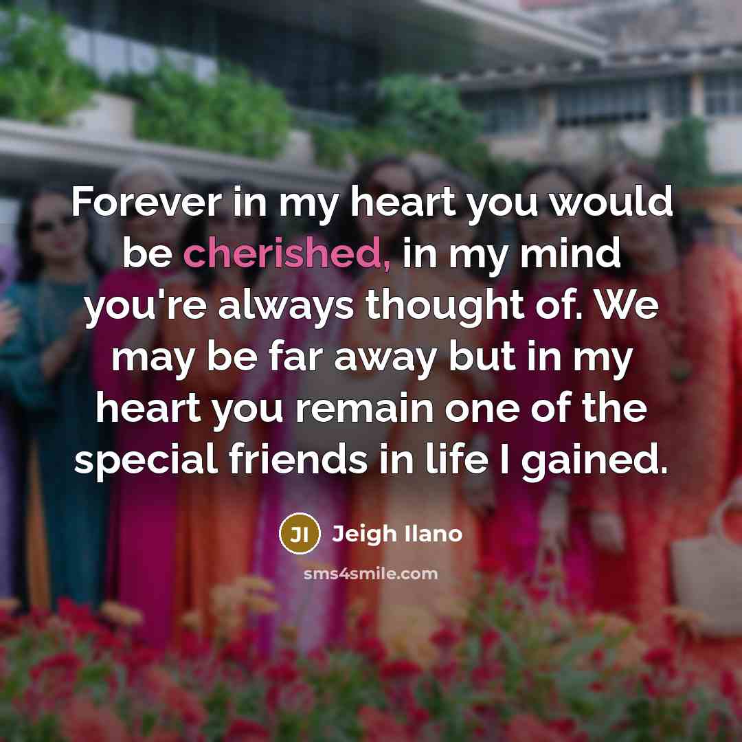 “Forever in my heart you would be cherished, in my…” quote by Jeigh Ilano
