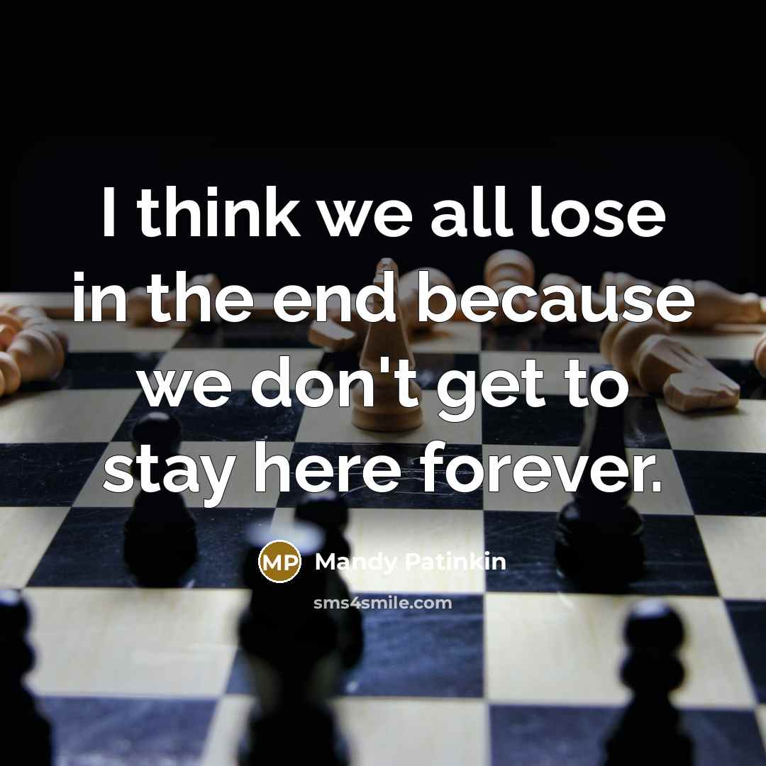 “I think we all lose in the end because we…” quote by Mandy Patinkin