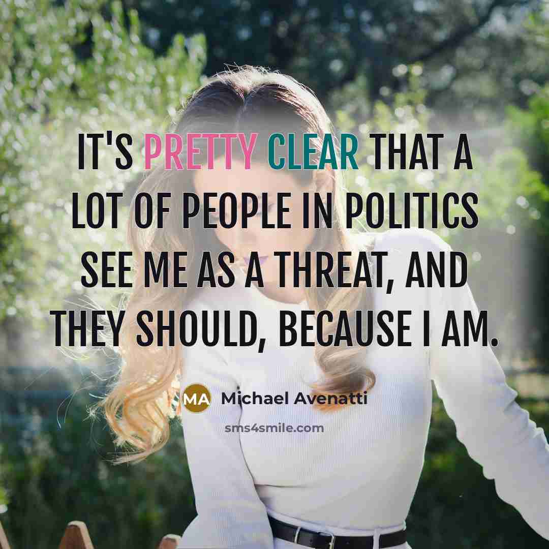 “It's pretty clear that a lot of people in politics…” quote by Michael Avenatti