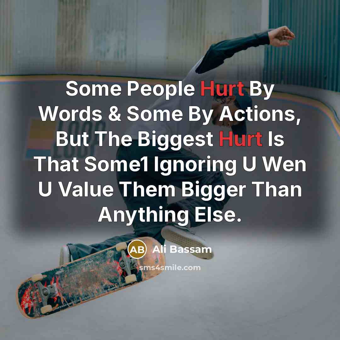 “Some People Hurt By Words & Some By Actions, But…” quote by Ali Bassam